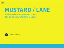 Tablet Screenshot of mustardlane.com